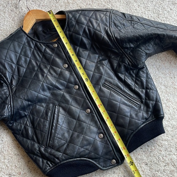 QUILTED LEATHER BOMBER JACKET - Picture 10 of 14